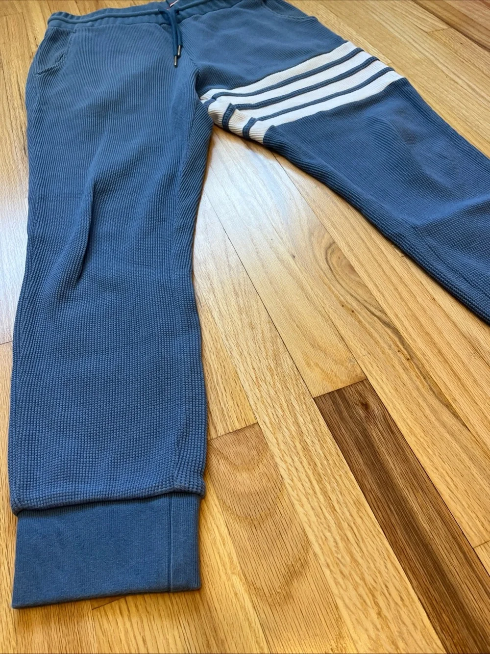 Thom Browne Waffle Sweatpants 4-Bar Thermal Thick Size 2 Jogger Made In Japan